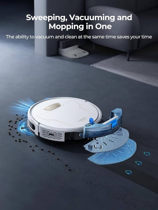 Laresar Evol 3S Clean Robot Vacuum with 4000Pa Suction, 3-in-1 Robot Vacuum Cleaner with Mop