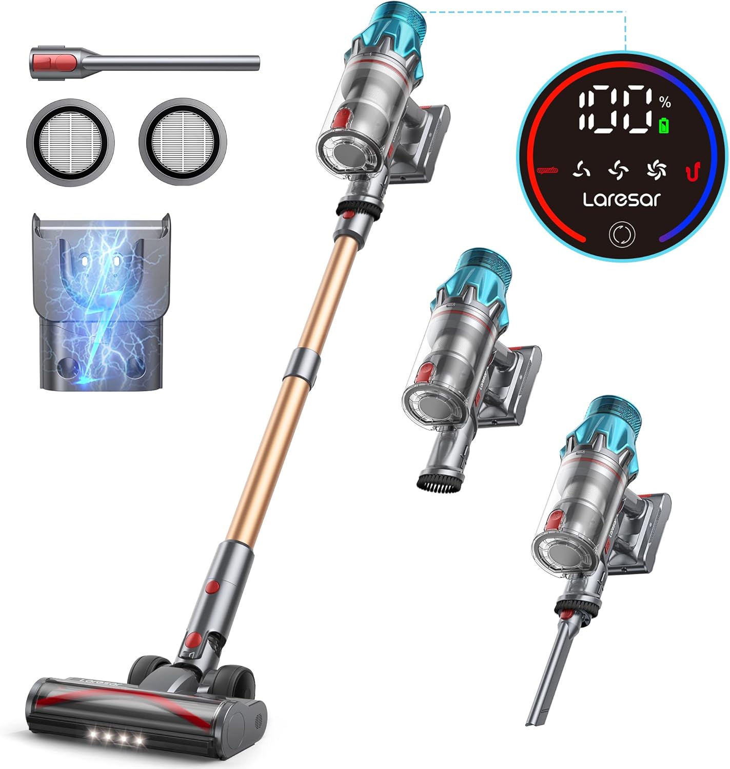 【New Year Sale!】550W/45KPA Powerful Suction Honiture X7 Cordless Vacuum
