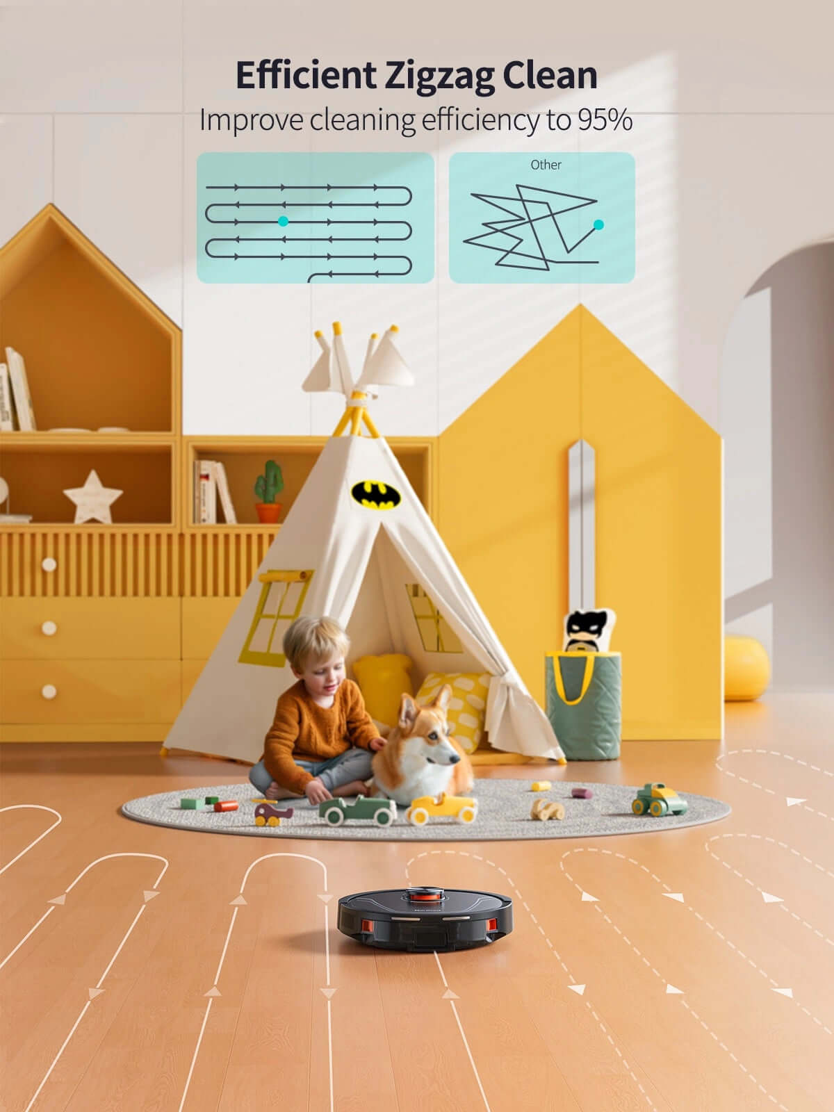 Honiture V8 Pro 5000Pa Hurricane Suctionn 5.0 LiDAR Navigation Robot Vacuum